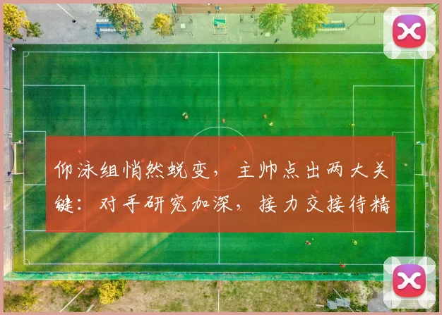 仰泳组悄然蜕变，主帅点出两大关键：对手研究加深，接力交接待精